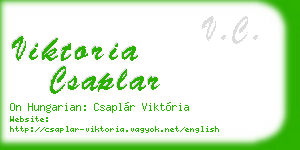 viktoria csaplar business card
